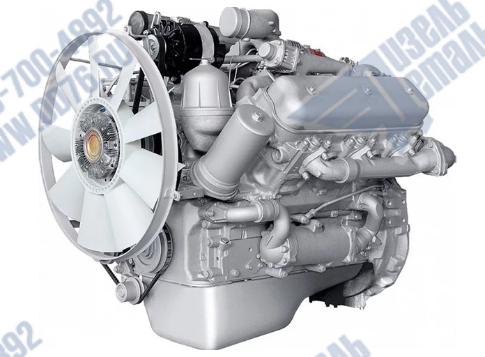Картинка для Двигатель ЯМЗ 236БЕ2 с КП и сцеплением 21 комплектации